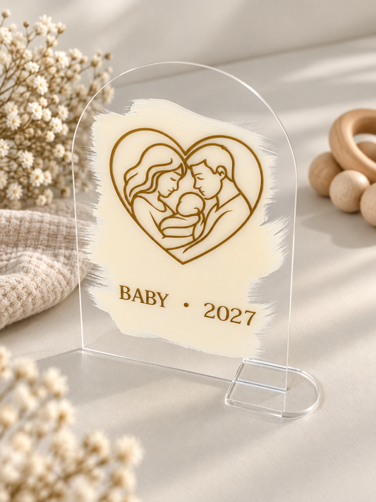 Акриловая табличка «Baby • 2027»