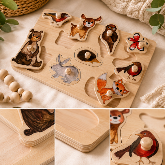 Wooden Forest Animals Puzzle