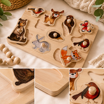 Wooden Forest Animals Puzzle