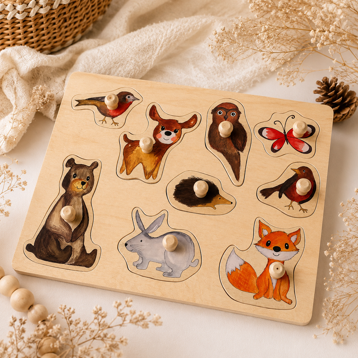 Wooden Forest Animals Puzzle
