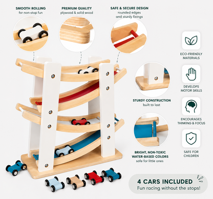 Wooden Car Ramp Racer