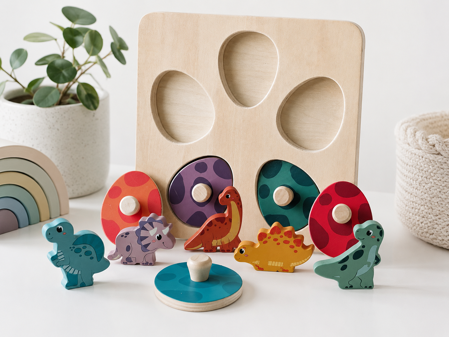 Dino Egg Puzzle & Memory Game