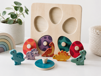 Dino Egg Puzzle & Memory Game
