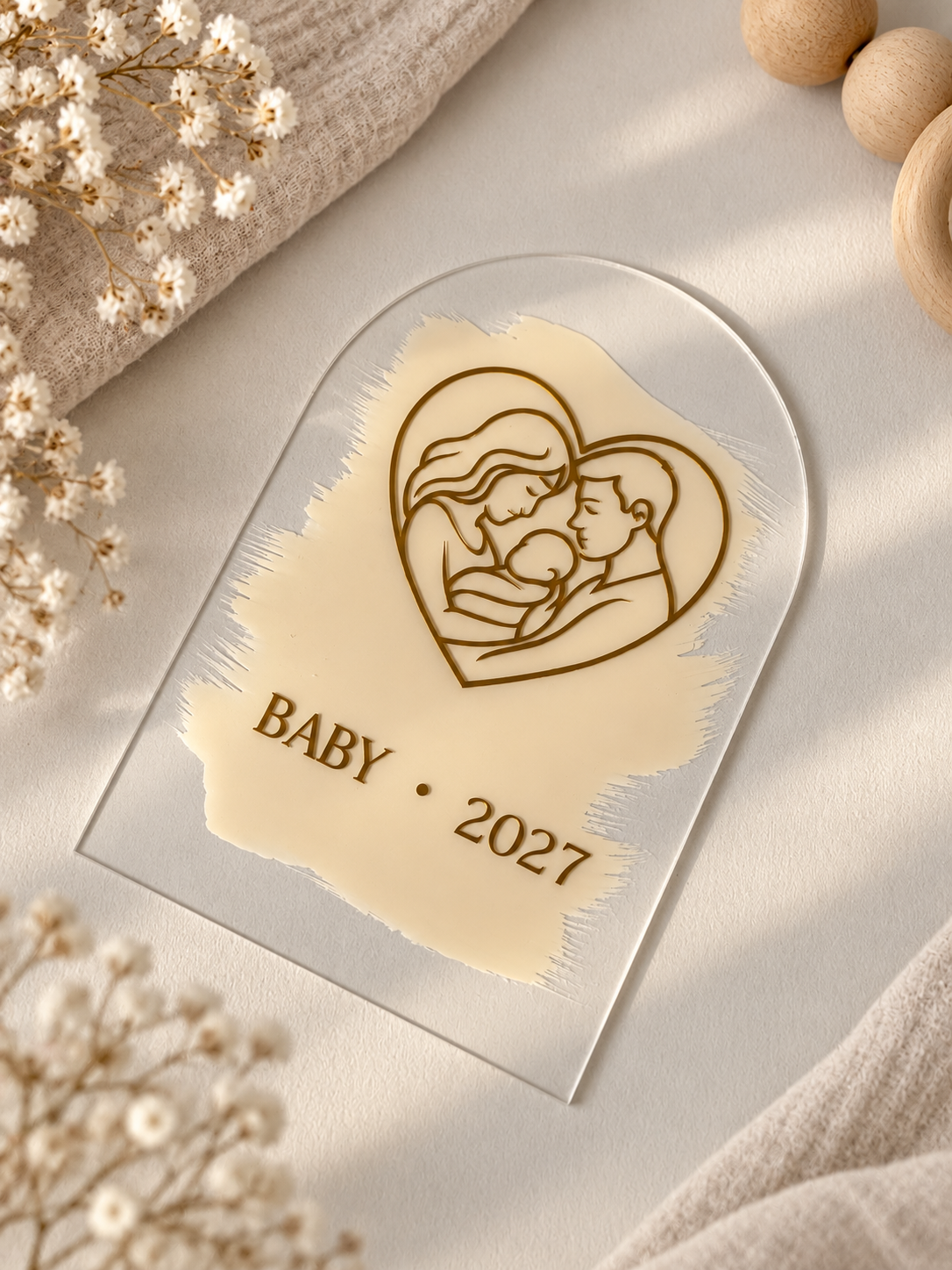 Акриловая табличка «Baby • 2027»