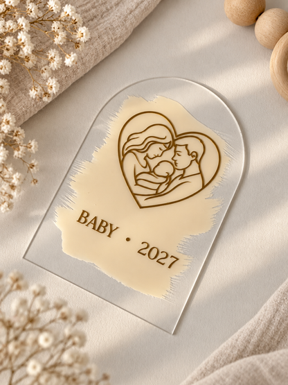 Акриловая табличка «Baby • 2027»