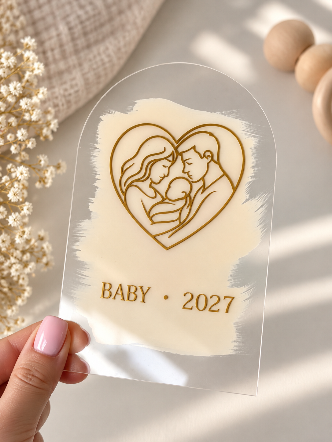 Акриловая табличка «Baby • 2027»