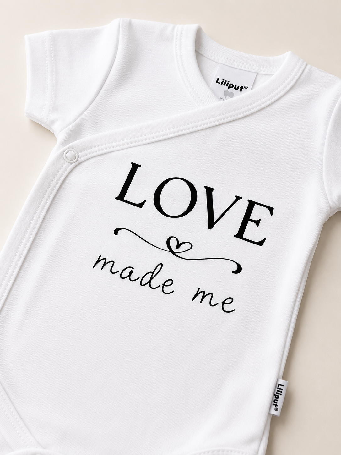White Baby Bodysuit – Love Made Me
