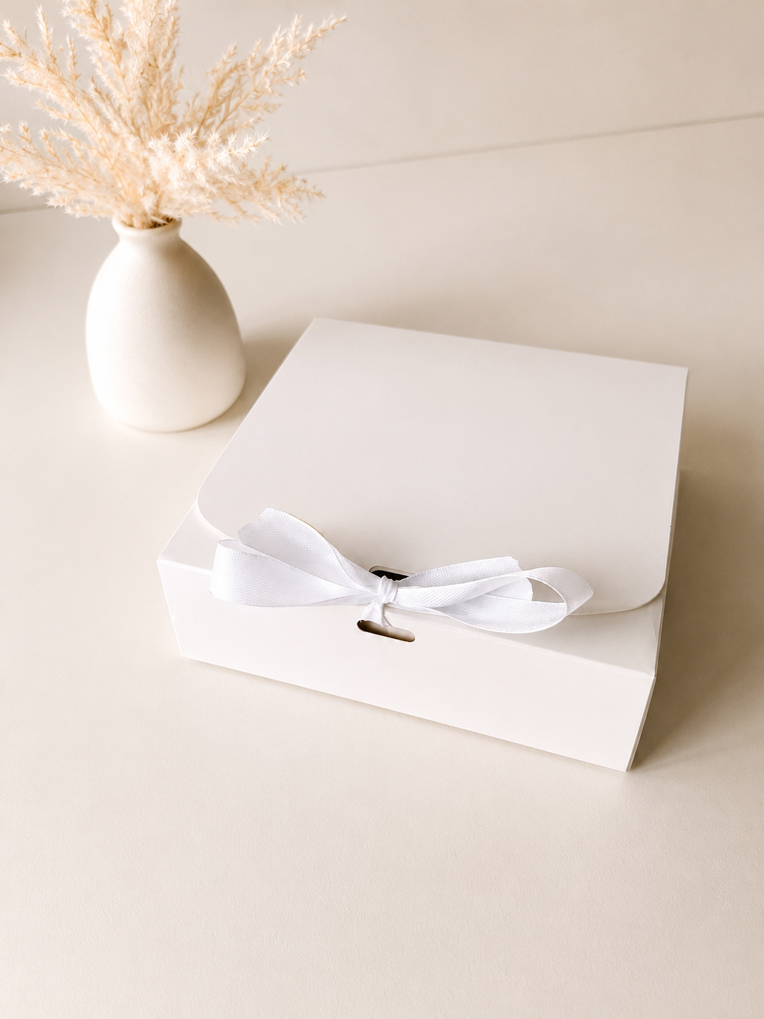 White Baby Bodysuit - Love Made Me + Gift Box