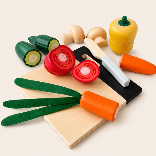 Wooden Vegetable Cutting Set