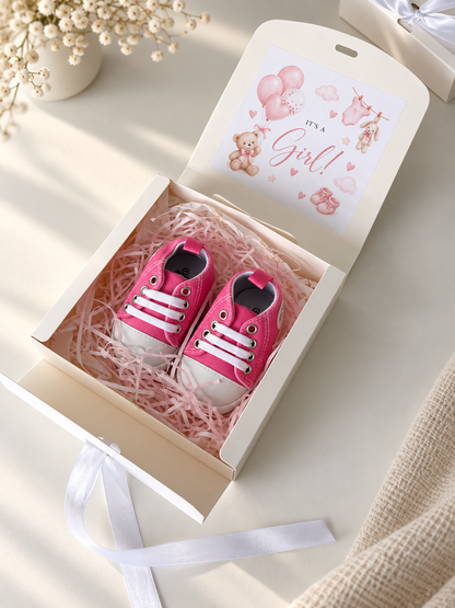 “It’s a Girl” Shoe Gift Box with Card