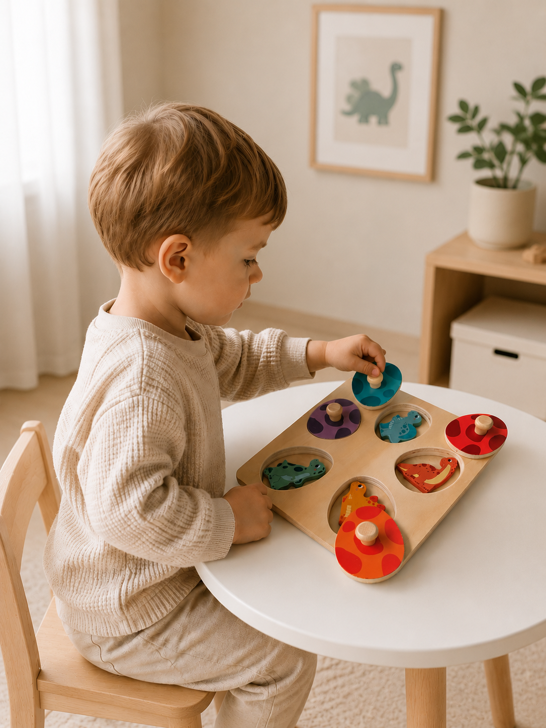 Dino Egg Puzzle & Memory Game