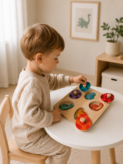 Dino Egg Puzzle & Memory Game
