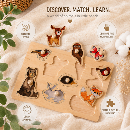 Wooden Forest Animals Puzzle