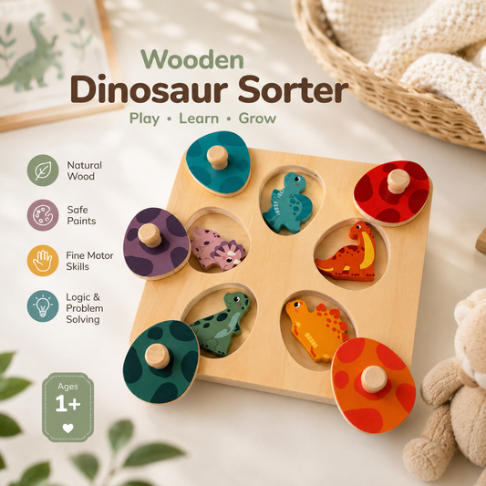 Dino Egg Puzzle & Memory Game