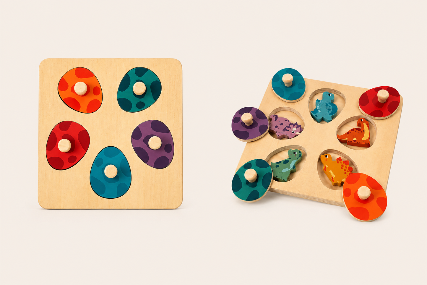 Dino Egg Puzzle & Memory Game