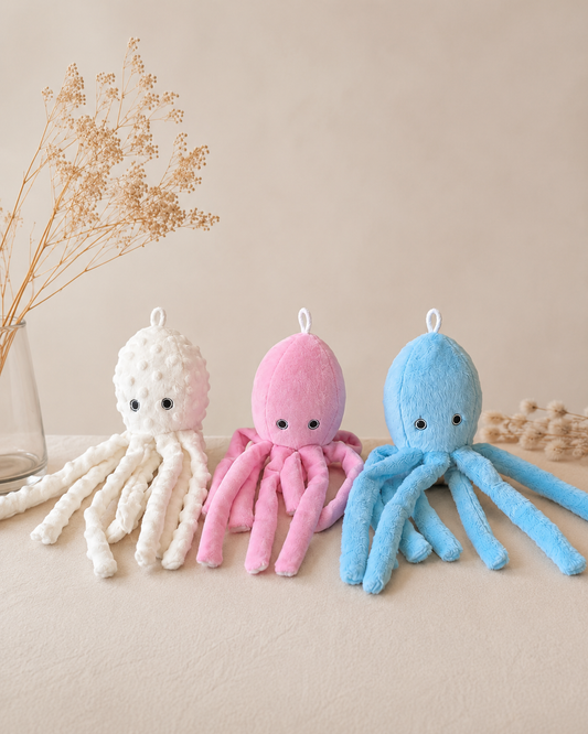 Soft Octopus with Rattle